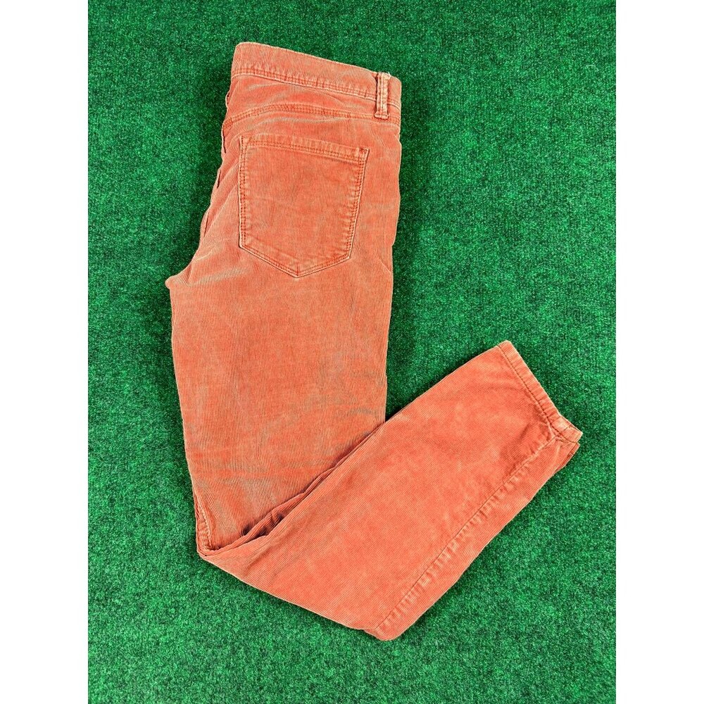 Free People Womens Size 26 Rust Orange‎ Corduroy Pants Slim